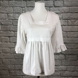 Postmark Anthropologie Ardent Swing Top in White
